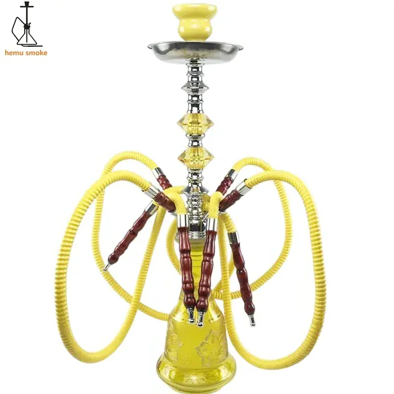 Hot Shisha Hookah wholesale 4 Pipes Sheesha Hookahs for Shisha Bar Smoking