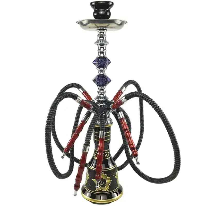 Hot Shisha Hookah wholesale 4 Pipes Sheesha Hookahs for Shisha Bar Smoking