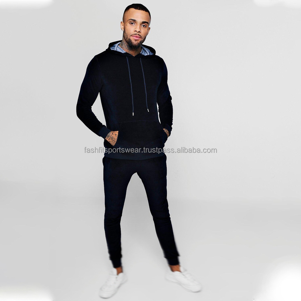 Long sleeve velour fabric sweatsuit for men maroon color crew neck sweatsuit for men hot sale fashion tracksuit for men