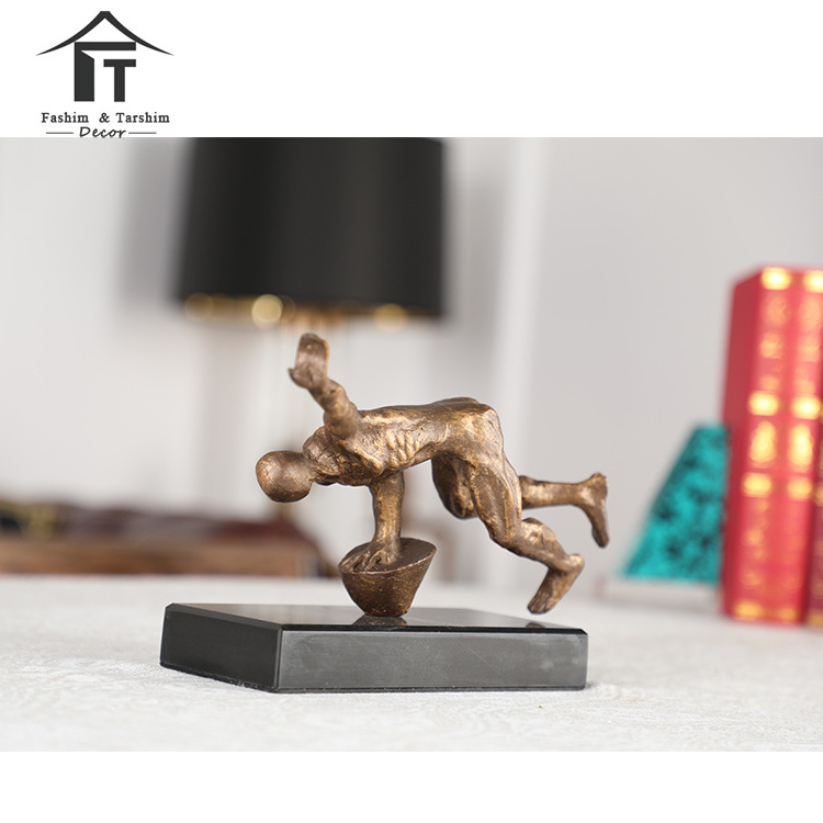 Fashim handicraft home decor metal crafts modern abstract sculpture decoration