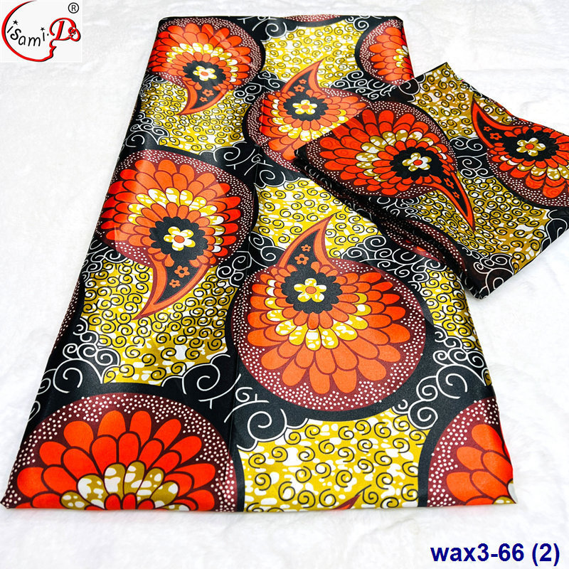 lisami soft fashion Swiss embroidery  satin silk African wax design prints lace fabric with crystal stone for cloth dress