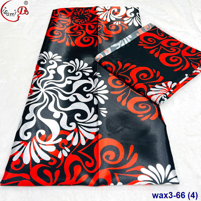 lisami soft fashion Swiss embroidery  satin silk African wax design prints lace fabric with crystal stone for cloth dress