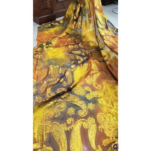 lisami rts Elegant multi color velvet handcut luxury somali dirac gabasar fransawi luxury  silk fabric