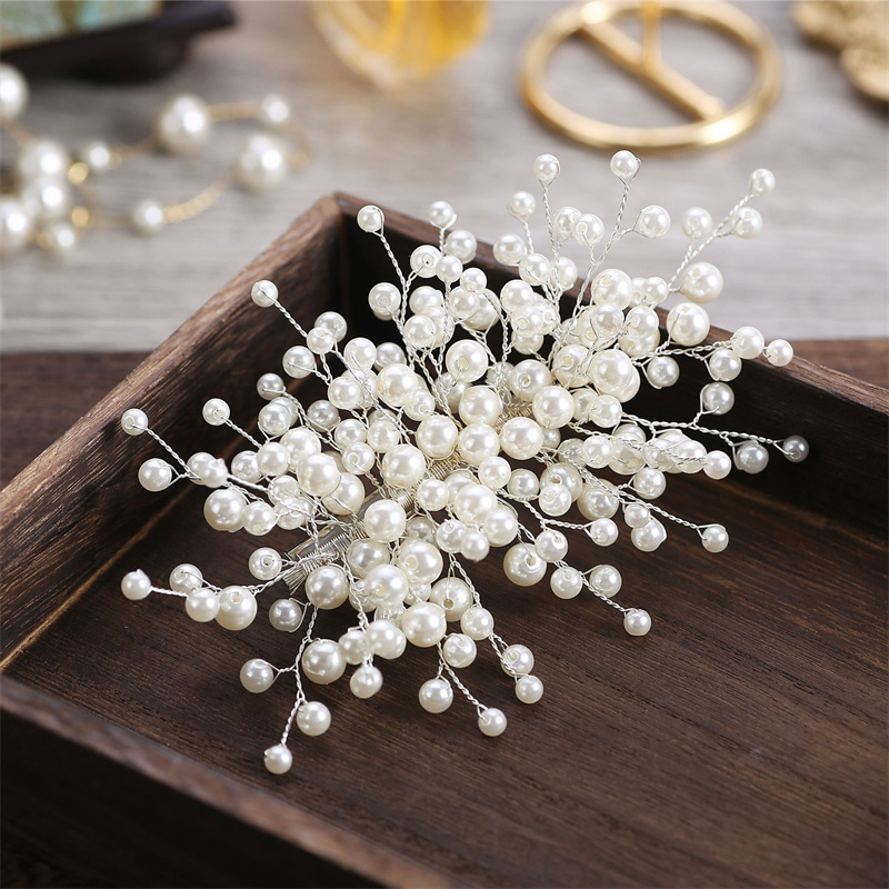 Wedding Accessories Hair Jewelry Imitation Pearl Hair Clip Headpiece Women Headdress Bridal Wedding Dress Accessories