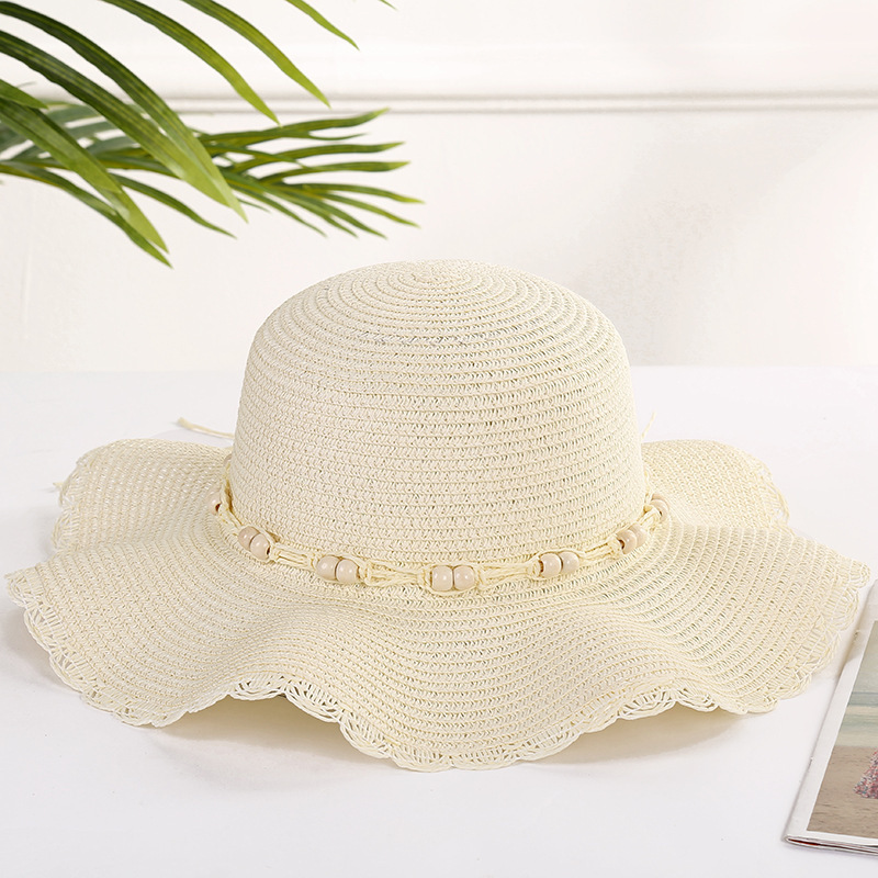 Summer women sun protection straw hats wholesale beach straw hat