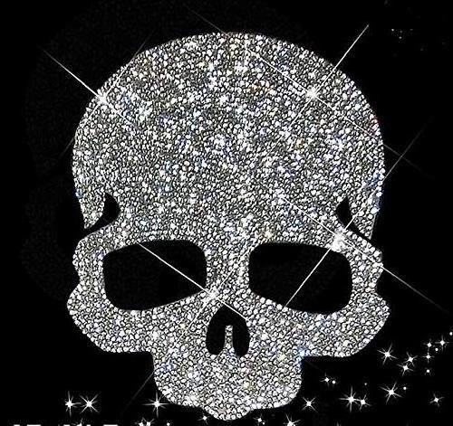 rhinestone heat transfers wholesale iron on skull