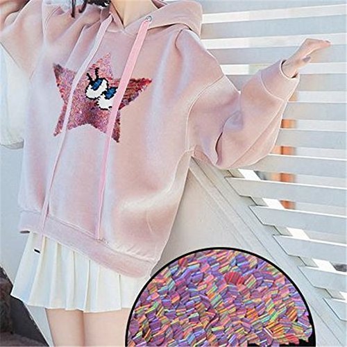 Stars Eyes Reversible Change Color Sequins Sew On Patches for clothes DIY Patch Applique Clothing Coat Sweater Crafts