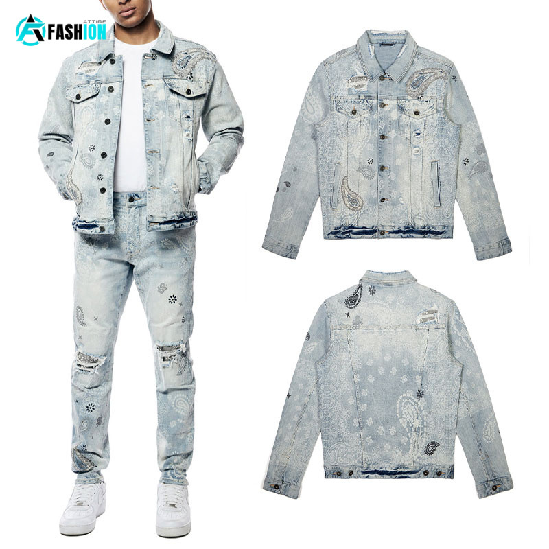 wholesale Fashion Men's Jackets Latest Hot Selling Fancy Casual Denim Jackets / Denim Coat Male Clothes Jeans Men's Jacket oem