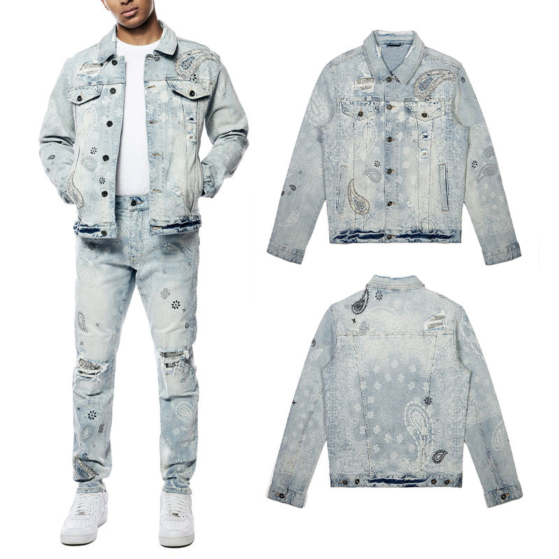 wholesale Fashion Men's Jackets Latest Hot Selling Fancy Casual Denim Jackets / Denim Coat Male Clothes Jeans Men's Jacket oem