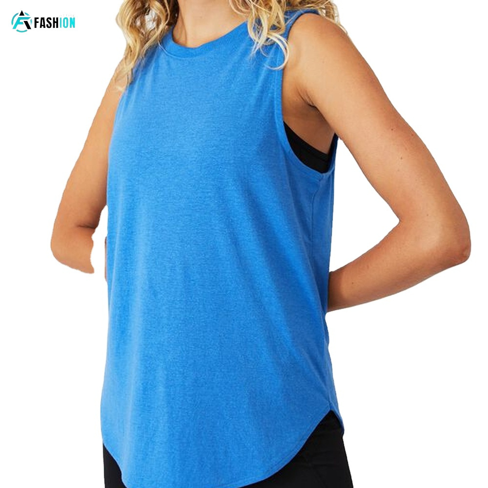 Lightweight and Comfort Women Tank Top with Logo Custom Ladies Sport Tank Top Machine Washable 90% Polyester and 10% Spandex