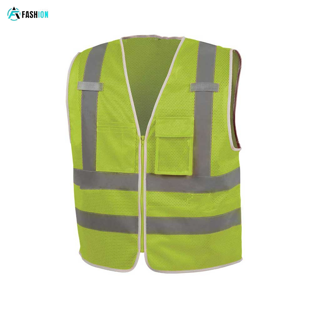 New Road High Visibility Safety Reflection Vest Fluorescent Yellow Cheap Reflective West Hi Vis Running Safety Worker Vests