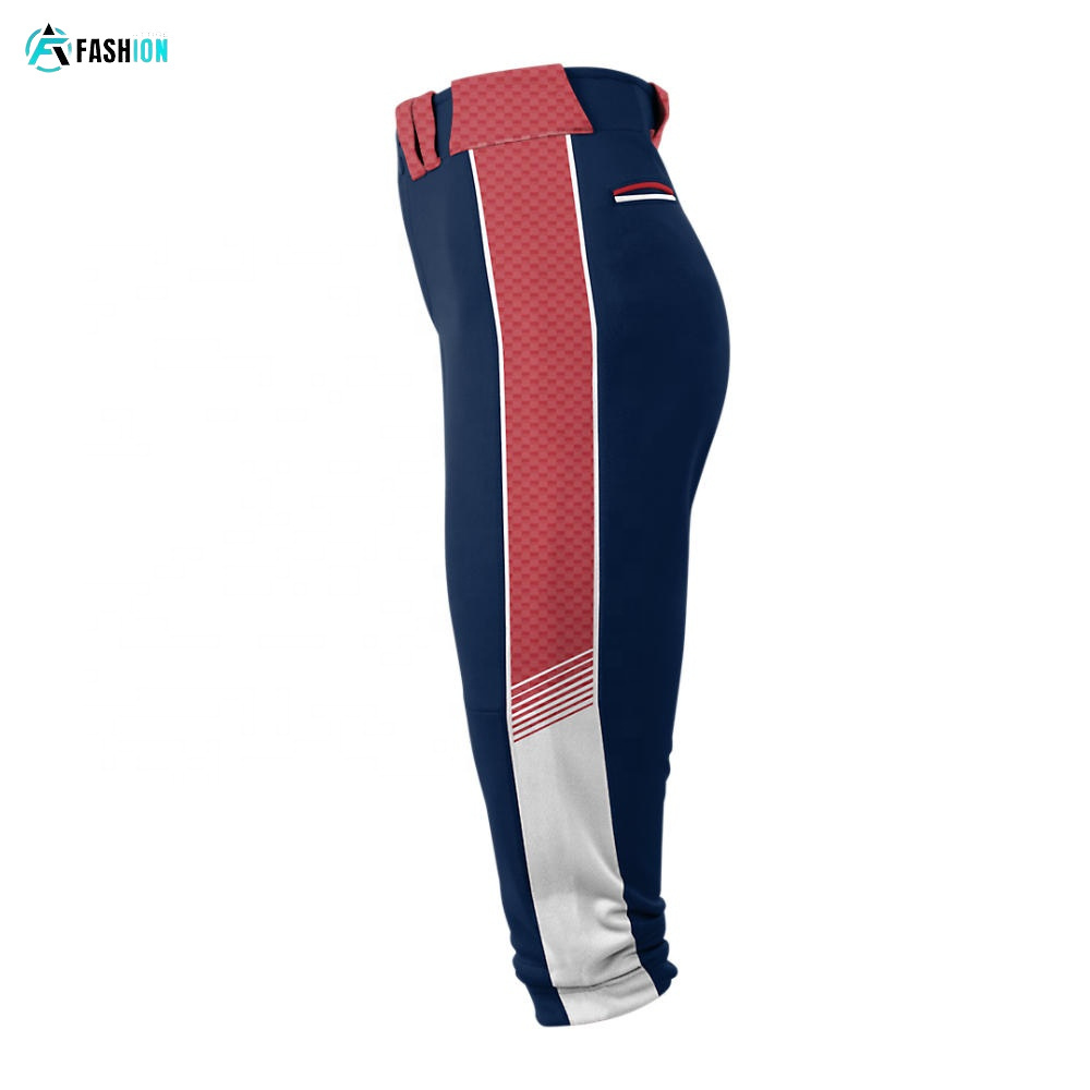 Fast Shipping Customized Printable Baseball Uniform Pant New Style 2024 Best Design Sublimation Custom Baseball Pant for men's