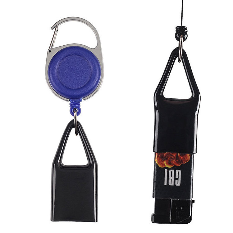 Hot Selling New Style Carabiner lighter cover convenient Retractable cigarette lighter case anit-lost portable Lighter Holder