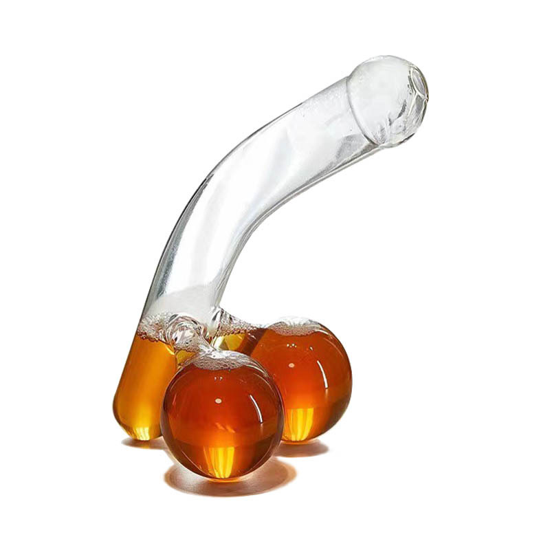 Sexy Decoration Wine Glasses Cocktails Glassware Penis Shaped Cocktail Drinking Glass Cup Bottle Unique Funny Dick Decanter