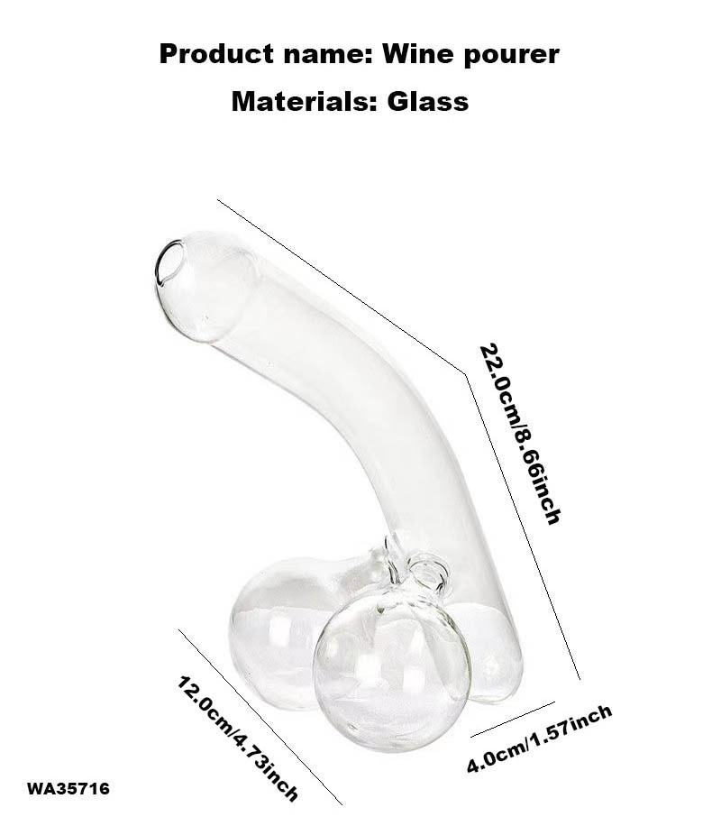 Sexy Decoration Wine Glasses Cocktails Glassware Penis Shaped Cocktail Drinking Glass Cup Bottle Unique Funny Dick Decanter