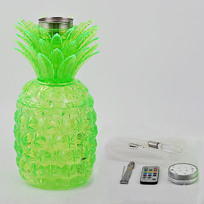 Portable Mini Water Ananas Hookah Middle East Arabia Shisha Pipe Set Fancy Fruit One Hose Acrylic Pineapple Shisha Hookah