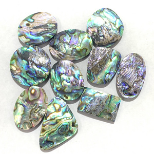 Natural abalone shell 16mm round Cabochon loose gemstone Paua Abalone Shell for jewelry