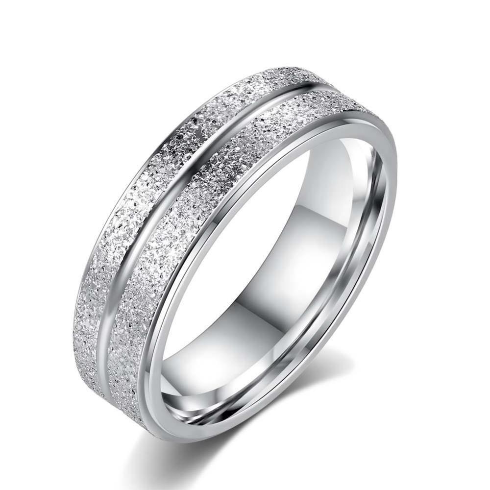 Fashion Women Engagement Stainless Steel Ring Wedding Jewelry Gift Rings