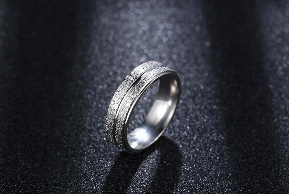 Fashion Women Engagement Stainless Steel Ring Wedding Jewelry Gift Rings