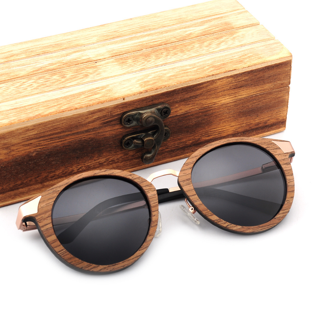 Fashionable China dropshipping lunettes de soleil en bois  new lunette soleil bambou bamboo sunglasses