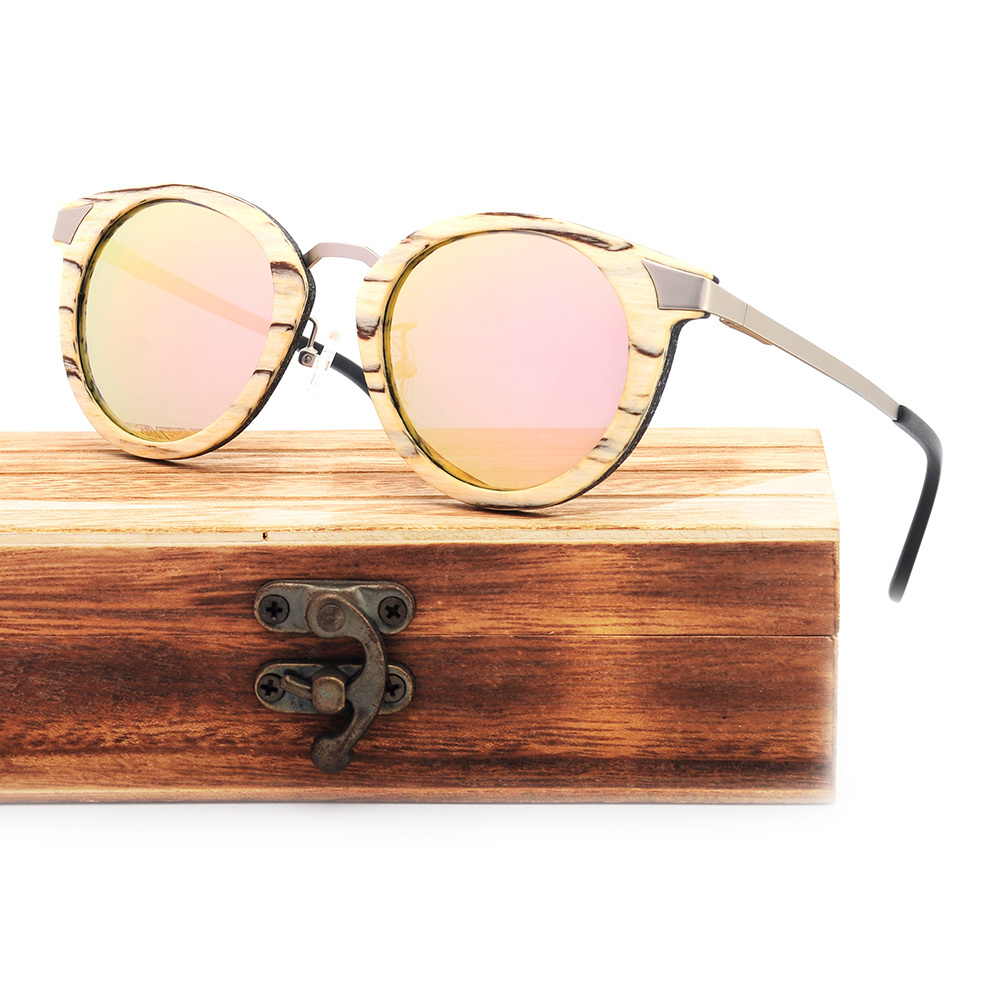 Fashionable China dropshipping lunettes de soleil en bois  new lunette soleil bambou bamboo sunglasses