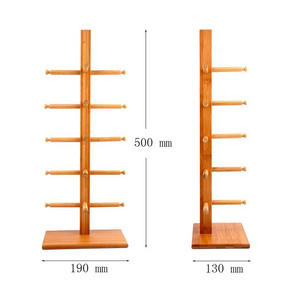 2015 natural bamboo display rack for sunglasses, sunglasses holder, sunglasses display stand DS001