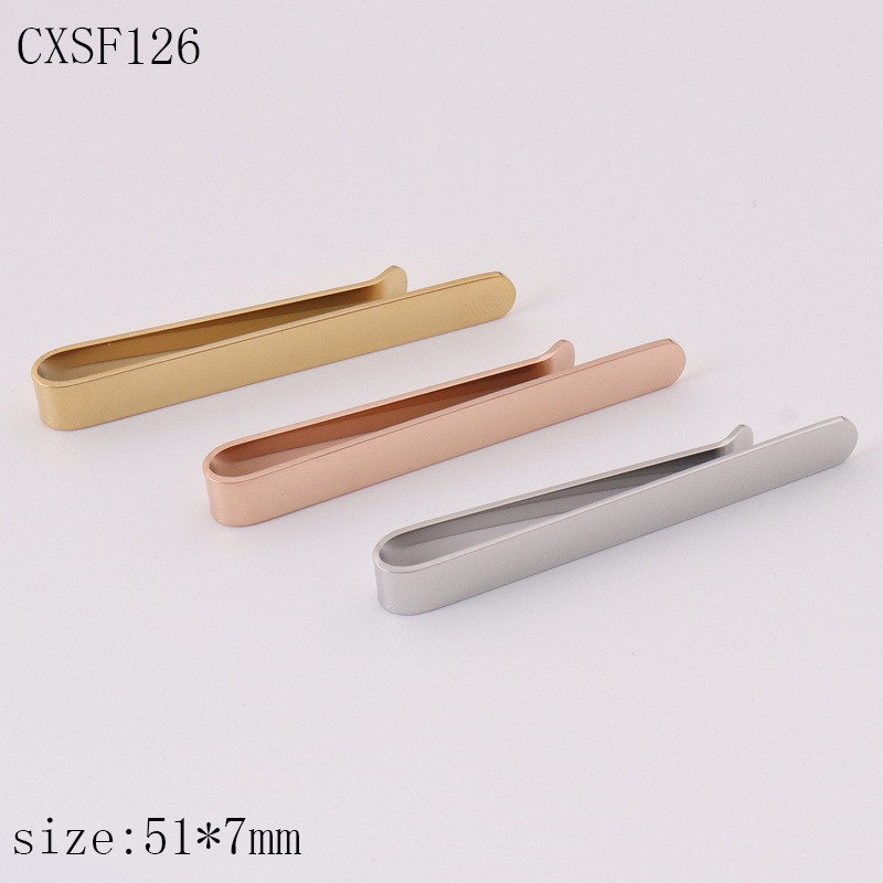 Men Gift Clasp Clamps Clip Tie Gold Silver Stainless Steel Blanks Men Tie Clips for Suits and Ties