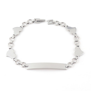 Free Sample Wholesale Custom Engraved Stainless Steel Bracelet Blanks Unique Bangle Jewelry