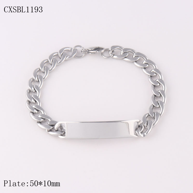 New design Mens Stainless Steel Bracelet Steel Cuff Bracelet