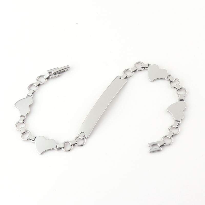 Free Sample Wholesale Custom Engraved Stainless Steel Bracelet Blanks Unique Bangle Jewelry