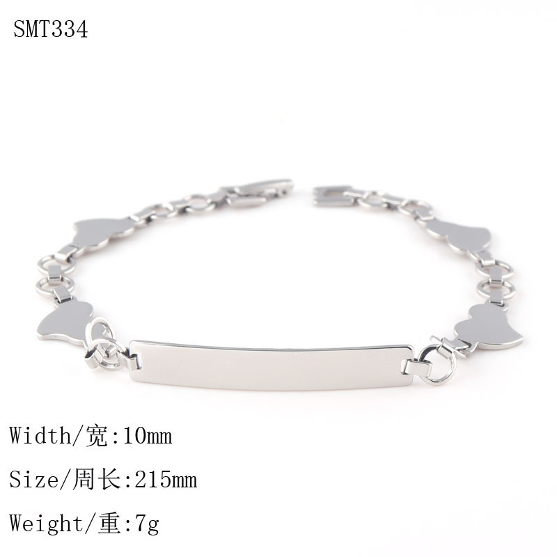 Free Sample Wholesale Custom Engraved Stainless Steel Bracelet Blanks Unique Bangle Jewelry