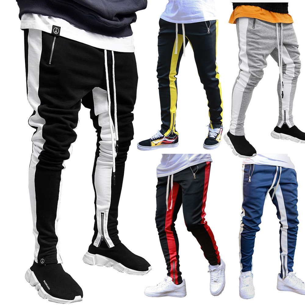 Mens Gym Sport Pants Hip Hop Slim Fit Trousers Workout Running Athletic Jogger Pants men wholesale track pants