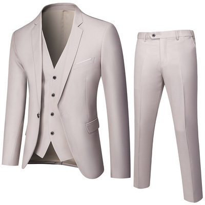 Chinese Factory Latest Design Formal Business Slim Men's  3-Piece Suit