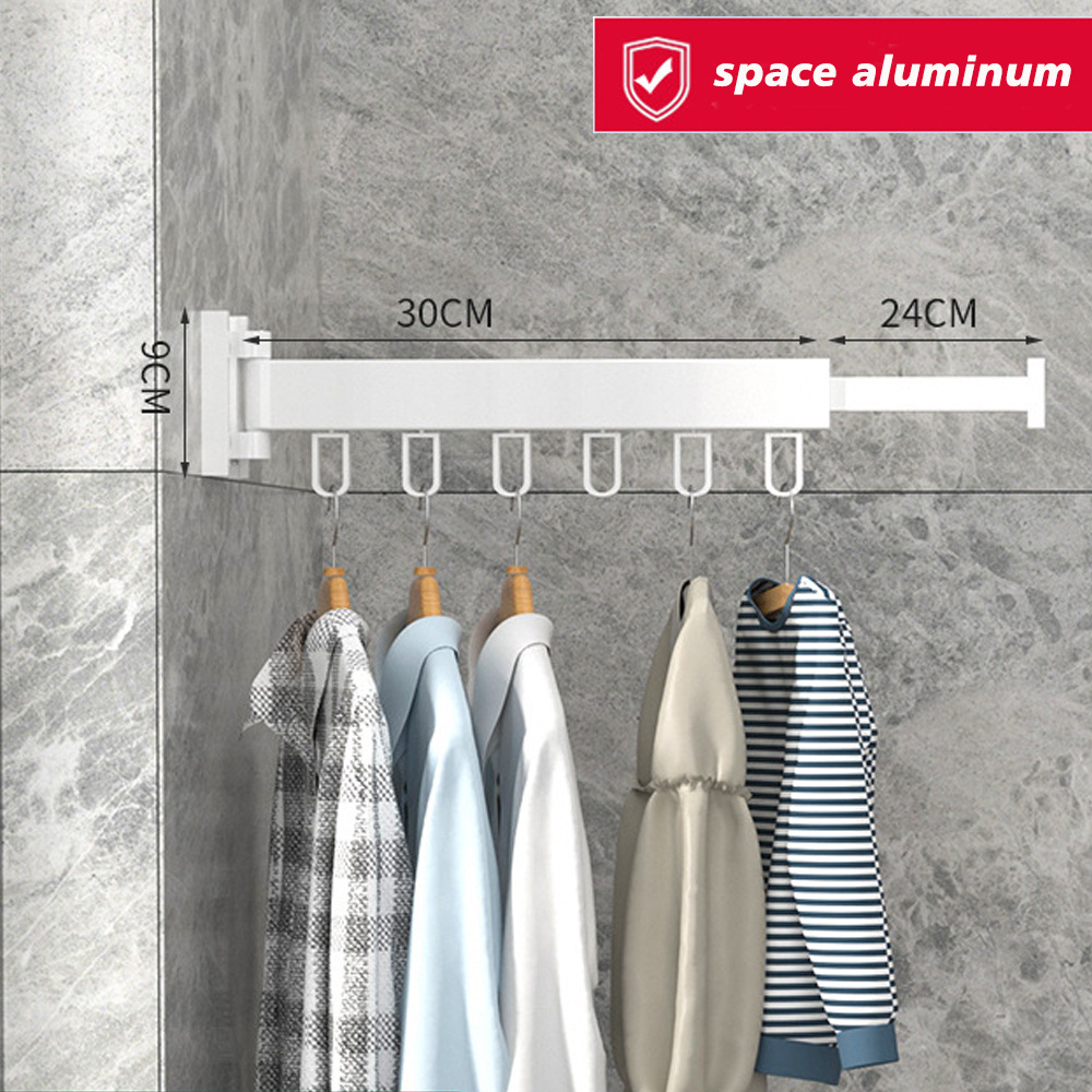 High Quality Cheap folding clothes rack wall coat rack aluminum folding clothes drying rack