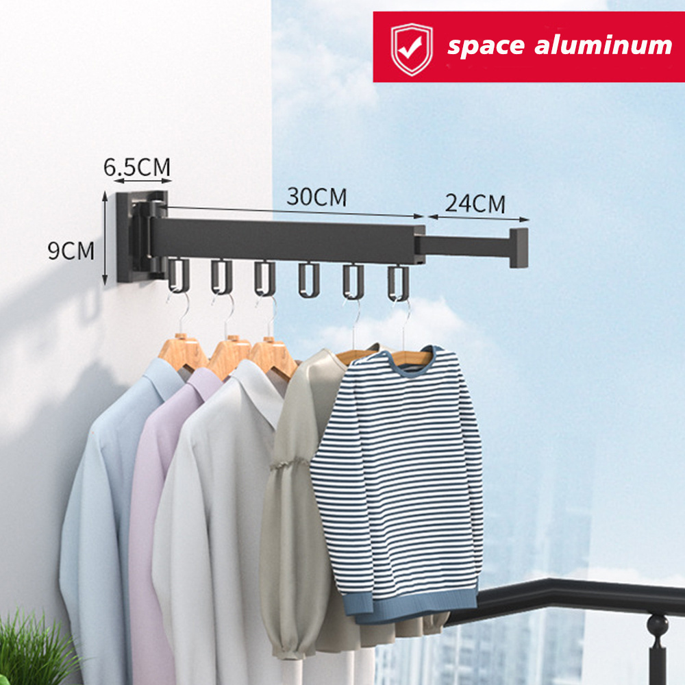 High Quality Cheap folding clothes rack wall coat rack aluminum folding clothes drying rack