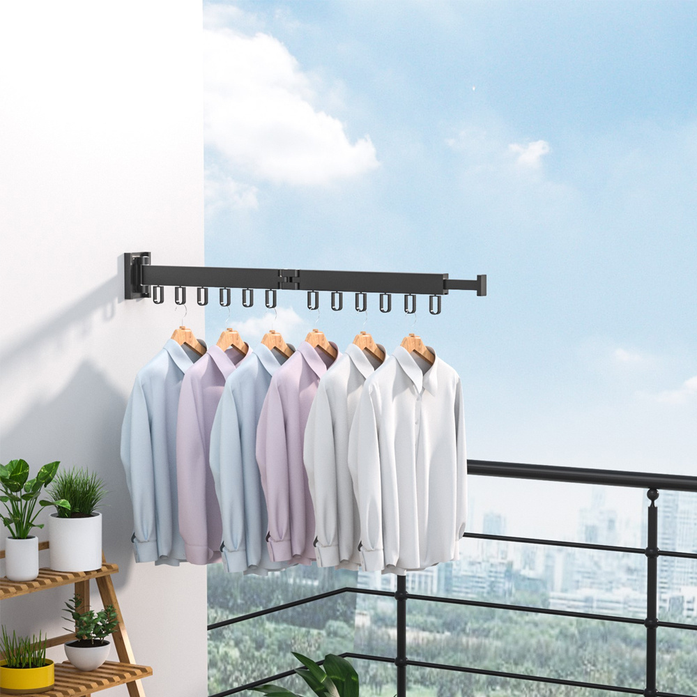 High Quality Cheap folding clothes rack wall coat rack aluminum folding clothes drying rack