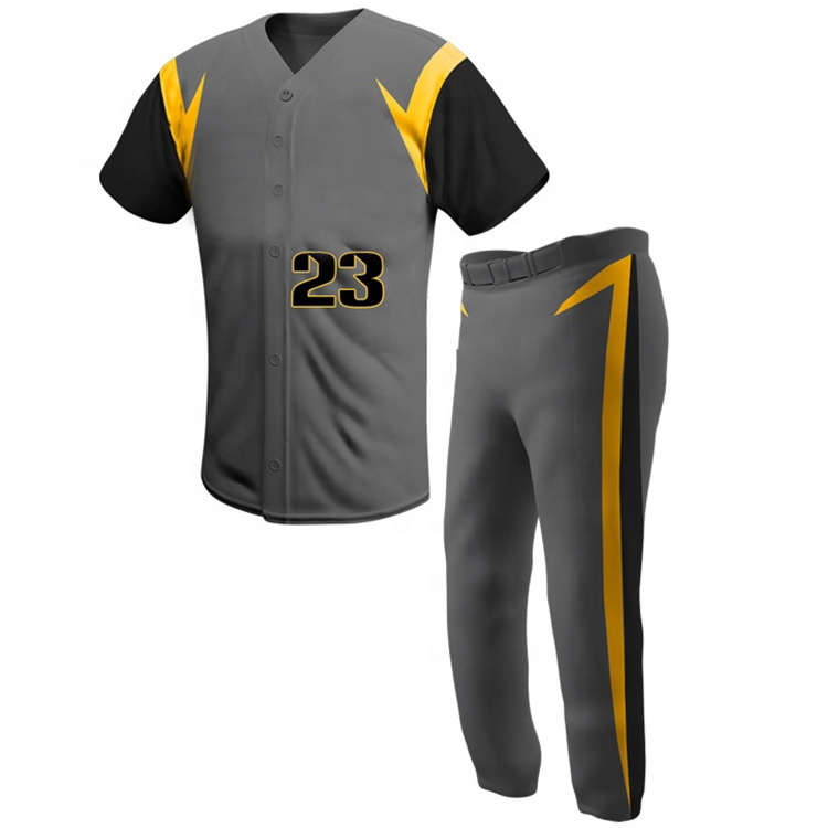 Mens Strip softball Baseball Uniforms Custom Sublimated Embroidery Stitched Baseball Jersey uniform