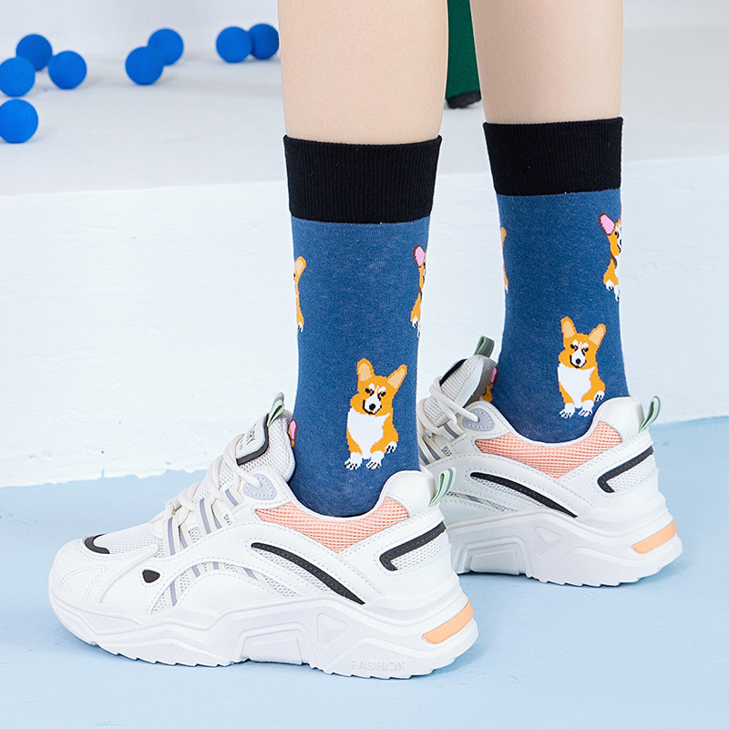 Funny Socks Colorful Fruit Animal Wholesale Cotton Festival Funny Crew Women Men Custom Unisex Casual Knitted Newest Happy Socks