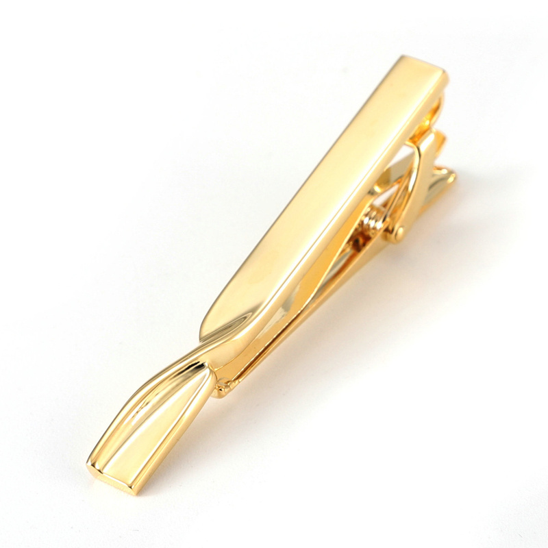 wholesale brass plating tie clip men tie bar fashion tie pin