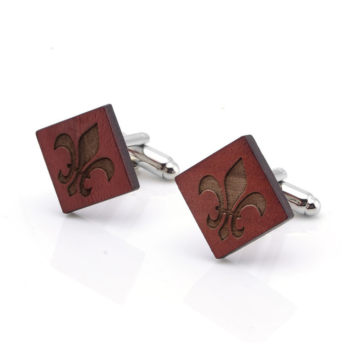 Wholesale High Quality Mens Novelty Wooden Cufflinks