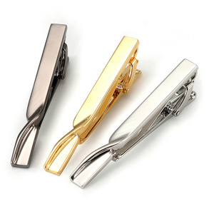 wholesale brass plating tie clip men tie bar fashion tie pin