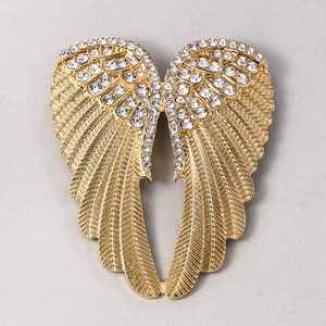 ZF Latest luxury Rhinestone Custom Brooches Pins High Quality Designer Fashion Jewelry Corsage Women Brooch Safety Pin