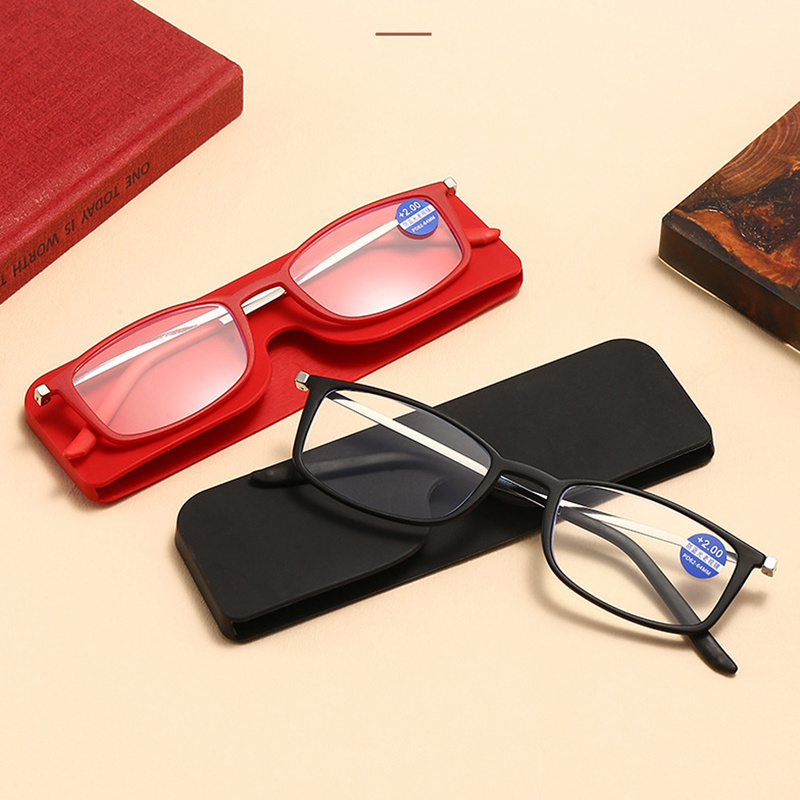 Ultra thin reading glasses anti blue light magnetic reading glasses with case