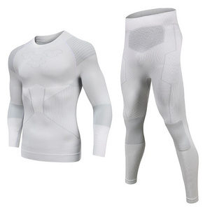 FLW Sports Activewear Functional Workout Clothing Seamless Men Wear Compression Gym Fitness Set