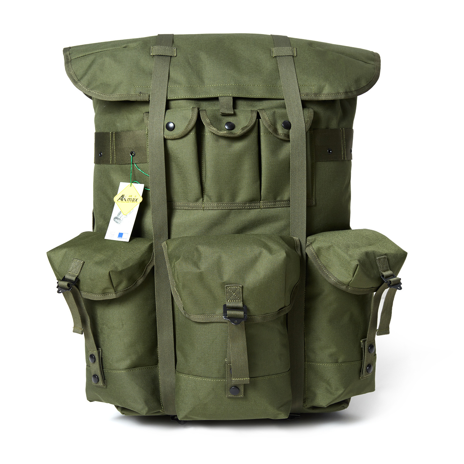 Olive Green Mochila Alice Pack 80L Tactical Gear Outdoor Travel Camping Hiking Backpack With Metal Frame