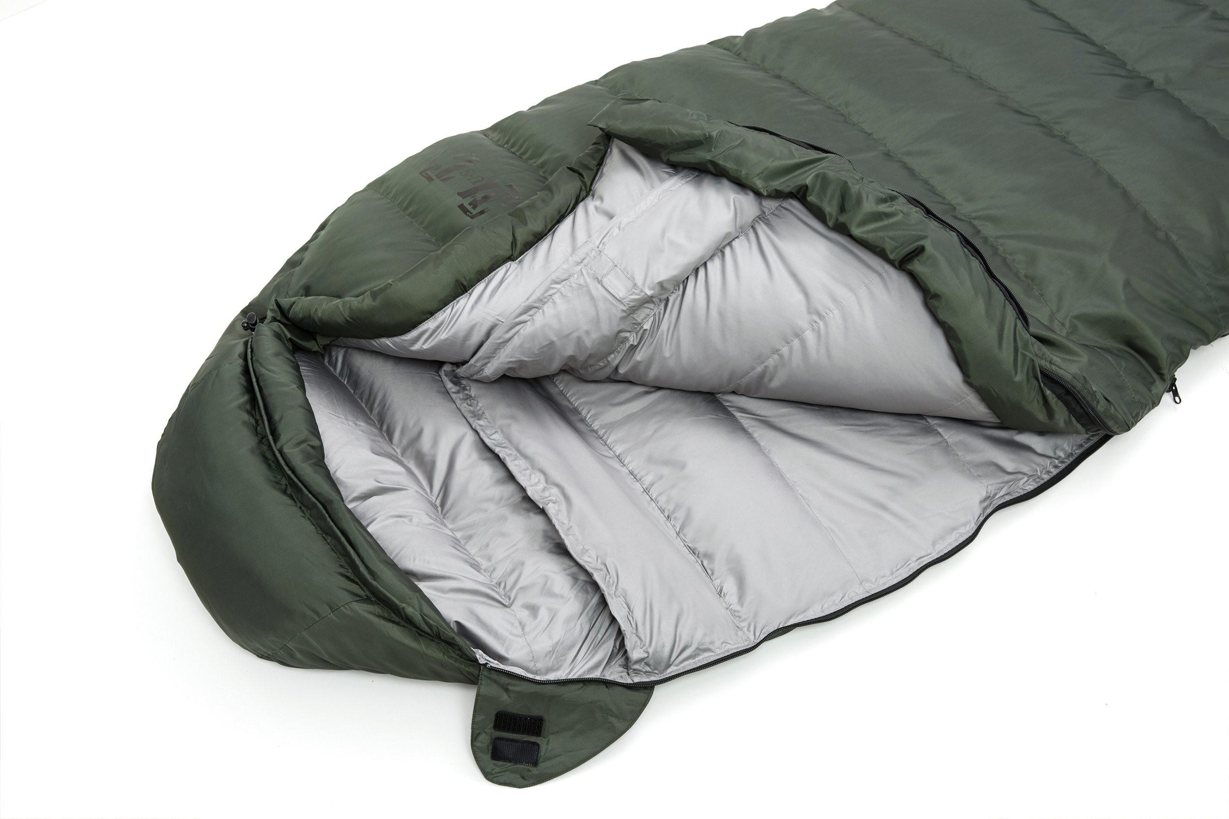 Olive Green Camping Essentials Waterproof Cold Weather Sleeping Bag camping Goose Down outdoor Sleeping Bag