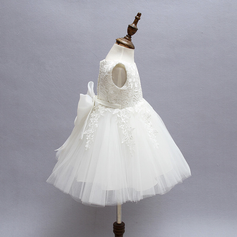 Ivy10424A Girls formal dress kids ruffleslace wedding dress baby evening party christening princess dresses