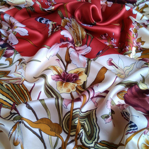 Guaranteed Quality jacquard silk satin fabric Silk Mix Brocade Jacquard Fabric