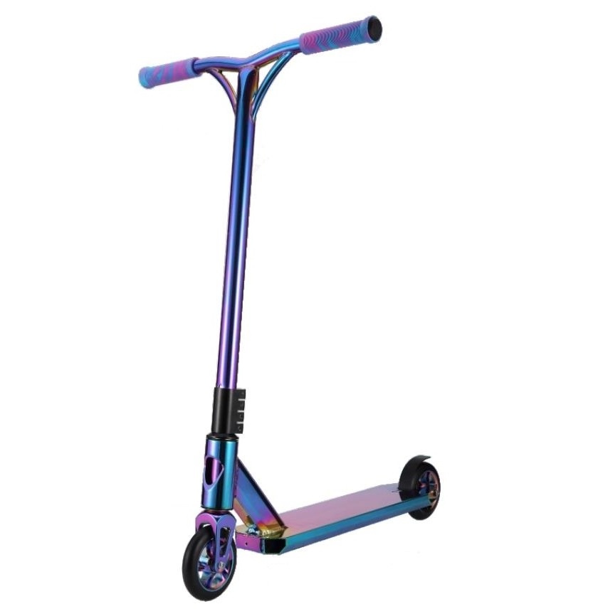 Rainbow color UV plating Pro Stunt Scooter Complete Trick Scooters Freestyle Kick Scooters