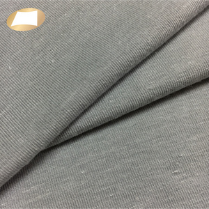 Eco friendly anti odor slub bamboo viscose spandex fabric for casual wear